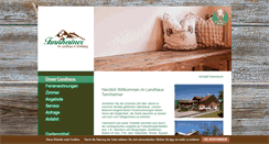 Desktop Screenshot of landhaus-tannheimer.de